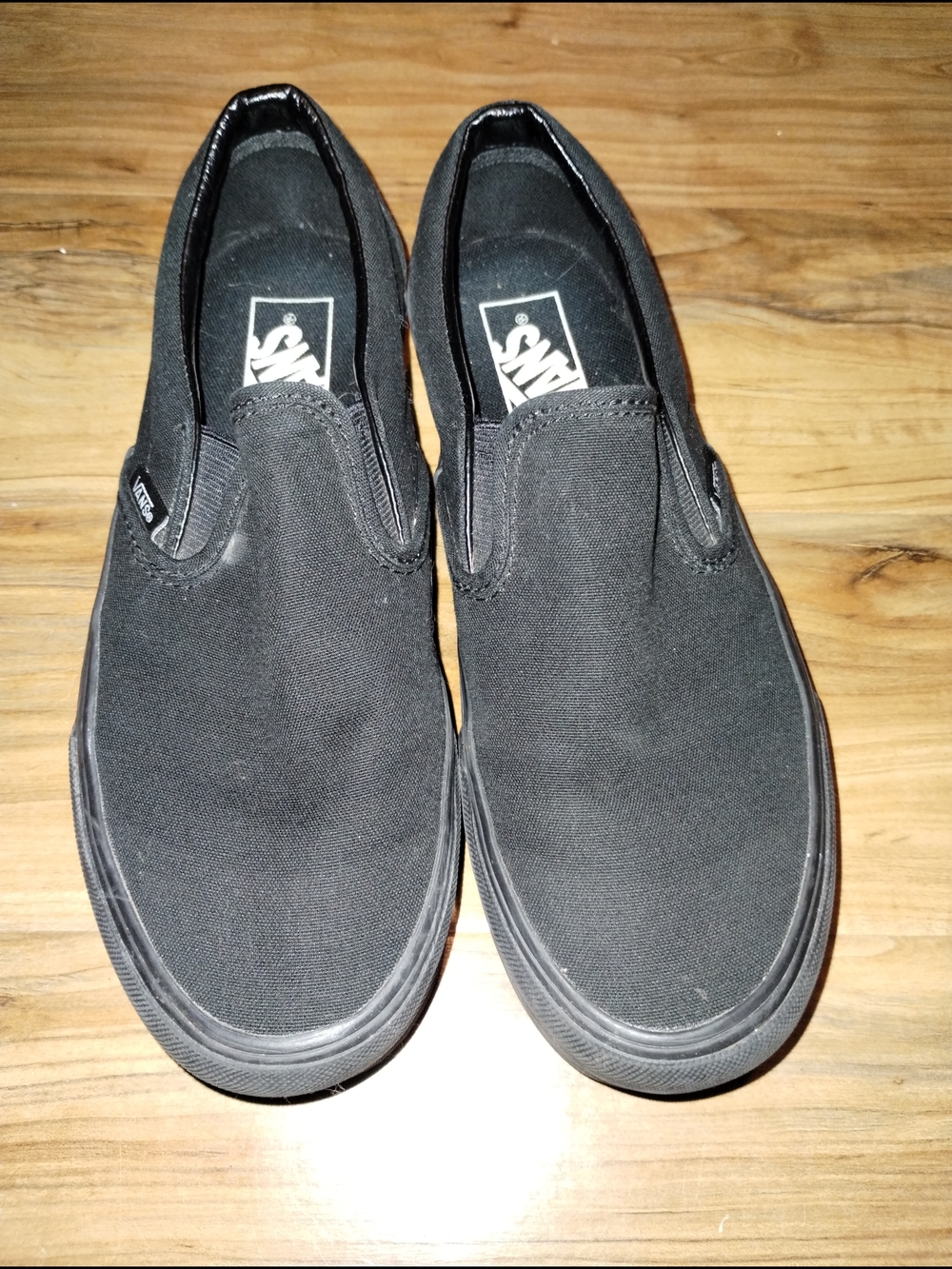 Vans Classic Slip-On Platform Canvas Sneakers – Black